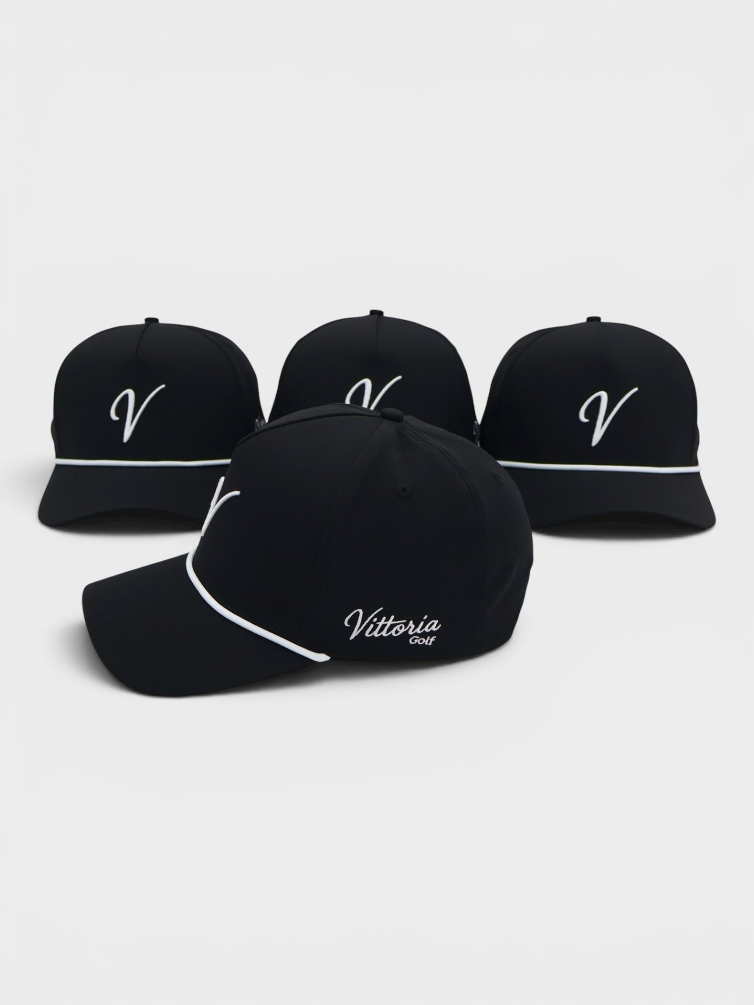 The Signature V Hat- Black