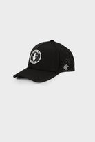 The Patch Hat black adjustable snapback with durable material and front logo patch