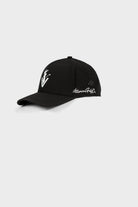The Vittoria - Black adjustable snapback hat with logo and classic design