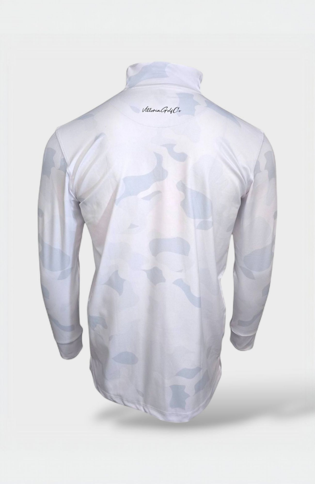The Schneetarn Quarter-Zip long-sleeve shirt in soft, breathable fabric with subtle camo pattern and fitted silhouette.