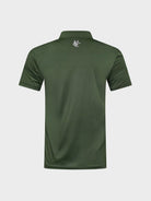 The Vittoria Verde green golf polo shirt with blade collar and subtle azalea detailing at the back collar.